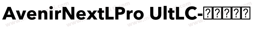 AvenirNextLPro UltLC字体转换